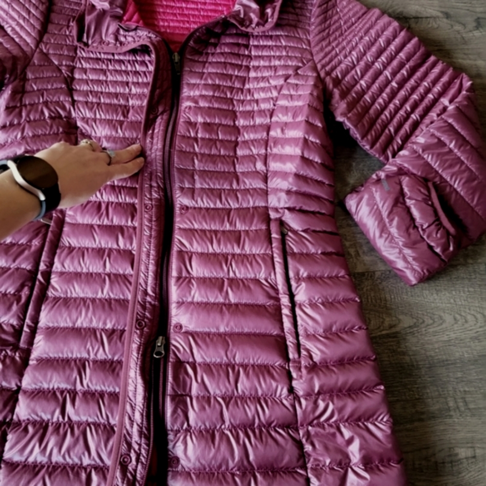Patagonia Lightweight Fiona Parka M Oxblood Red 600 Fill - Picture 9 of 13